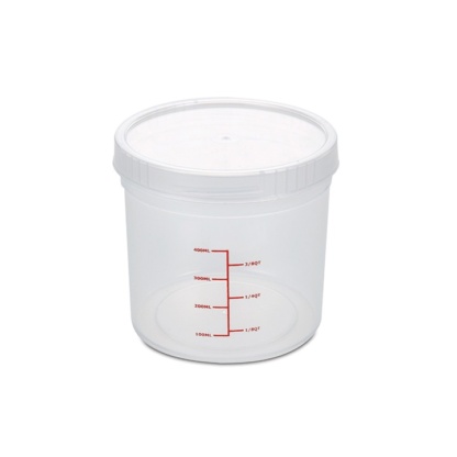 697A ROUND FOOD CONTAINER WITH MARKINGS (M) - 650ml
